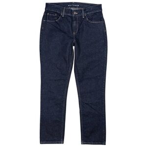 Mott & Bow Mid Rise Slim Straight Boyfriend Jeans Dark Wash Women’s 28 x 28 EUC